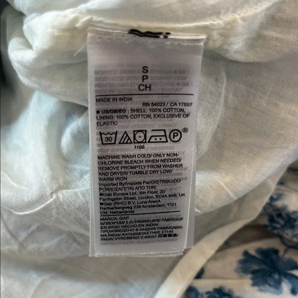 LoveShackFancy x GAP Blue Floral Mini Dress Women's Size Small Limited Edition - Picture 13 of 13